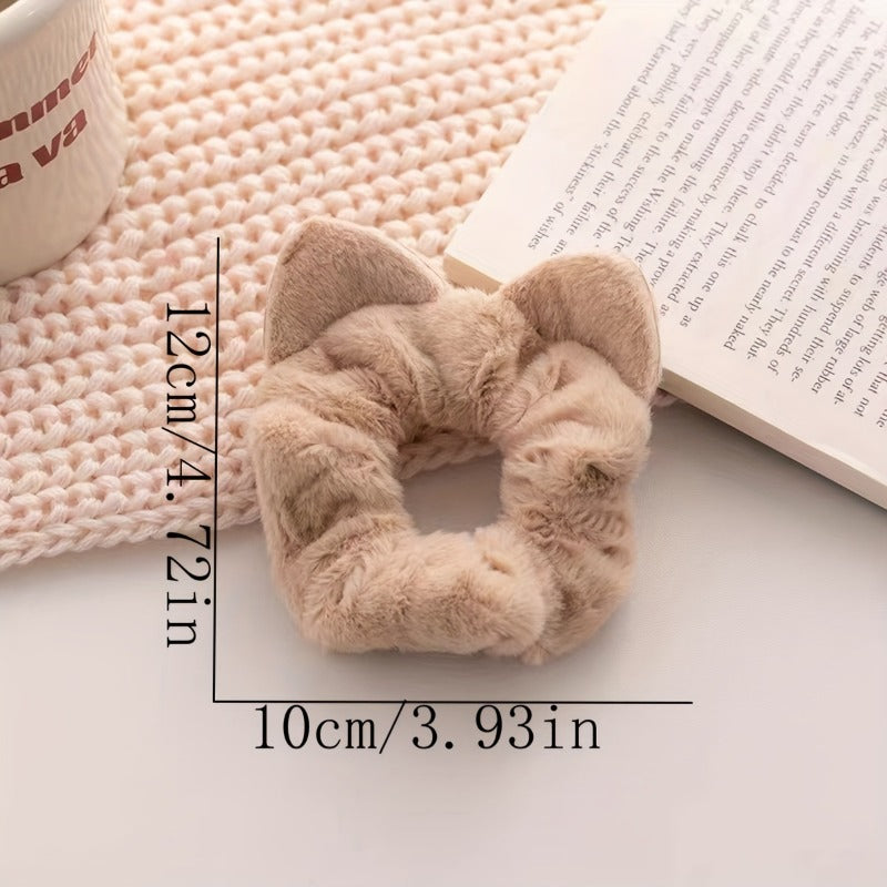 Wholesale Autumn/Winter Plush Velvet Simple and Versatile Elastic Hair Scrunchies